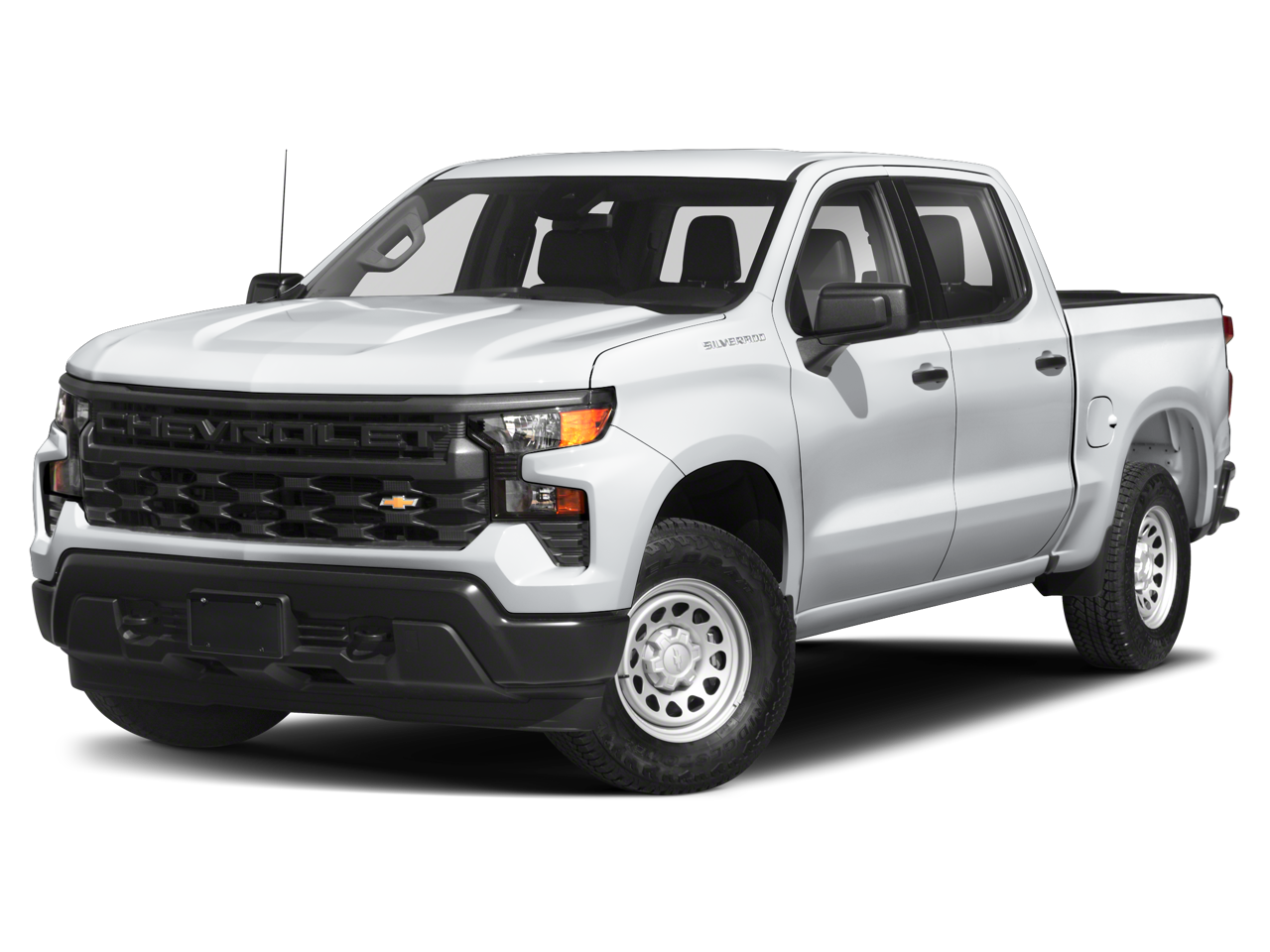 2023 Chevrolet Silverado 1500 RST in Black — front three-quarter view