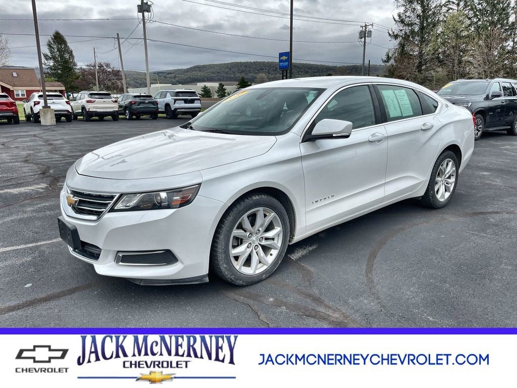 2016 Chevrolet Impala LT in Iridescent Pearl Tricoat — front three-quarter view