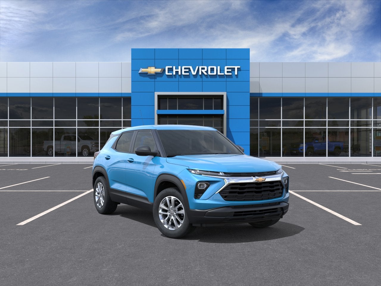 2026 Chevrolet Trailblazer LS in Marina Blue Metallic — front three-quarter view