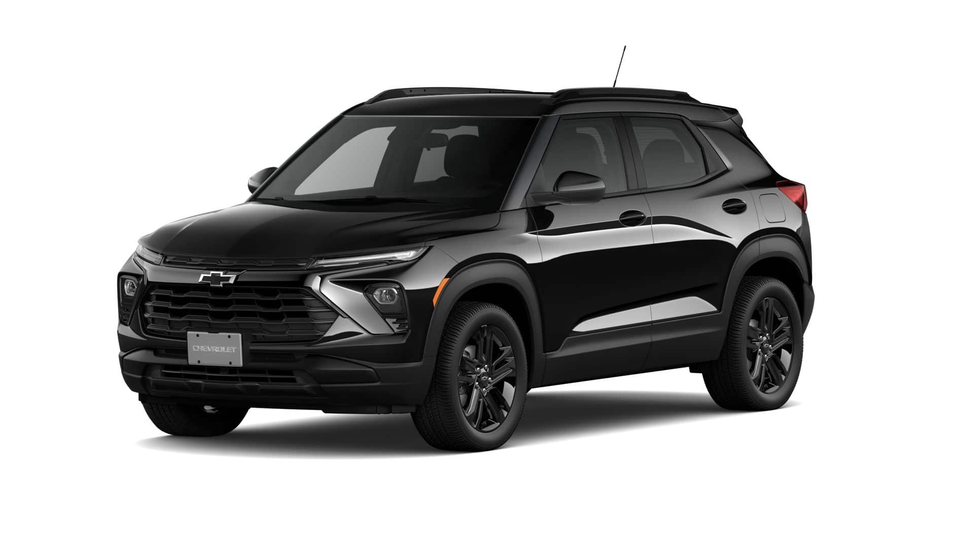 2026 Chevrolet Trailblazer LT in Mosaic Black Metallic — front three-quarter view